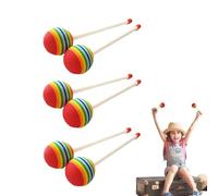 Baguettes 9.84inch Maillets Sucette | PVC EVA Souples Légères Colorées Percussion - Durable Antidérapant | Entraînement Rythme Pratique Musique Jouet Scène
