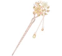 Baguettes à Cheveux Fleur Vertes en Alliage, Style Élégant | Bijoux de Cheveux au Design Ethnique et Classique, pour Femmes, Effet Sophistiqué et Charme Discret