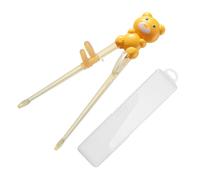 Baguettes amusantes et attrayantes pour enfants avec motif d'ours en ABS pour apprendre à dîner