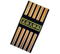 Baguettes Bâtonnets Sushi Chinois Japonais en Bambou Ensemble de 20 Pièces (10 Paires)