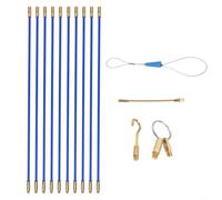 Baguettes Câblage 10x33cm Connecteurs Filetés | 10 tiges 33cm, diamètre 4mm, flexibilité optimale, passage zones étroites, usage pro