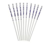 Baguettes Chinoises en Céramique Bleue et Blanche, 5 Paires