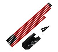 Baguettes d'alignement de golf - Angle d'inclinaison réglable à 7 niveaux - Accessoire de sport portable - Aide à l'entraînement - Pour entraînement, conduite, intérieur, maison, jardin, club de sport