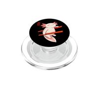 Baguettes d'axolotl drôles - Illustration Artistique Animale Mignonne PopSockets PopGrip pour MagSafe
