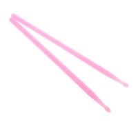 Baguettes de Batterie Lumineuses 5a en Nylon pour Débutants Rose | Contrôle Équilibré, Prise Antidérapante, pour Batteries Acoustiques et Scènes, Paire Fiable de Secours