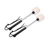 Baguettes de batterie, Maillets de grosse caisse, tête en feutre, métal, 330 mm, corde de suspension, timbales de marche for adultes et enfants(2pcs)