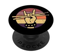Baguettes De Batterie Rétro Batteur PopSockets PopGrip Adhésif