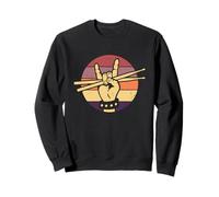 Baguettes De Batterie Rétro Batteur Sweatshirt