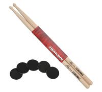 Baguettes de batterie Wincent Mikkey Scorpions - 5 coussinets amortisseurs Keepdrum inclus