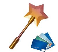 Baguettes De Carte De Crédit to-Pay, Baguettes Imprimée en 3D Taps to Pay, Porte-Carte De Crédit sans Contact pour Adolescents Amateurs Technologie Fans Cosplay Magiciens Artistes