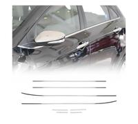 Baguettes de fenêtre compatibles avec Hyundai i30 à hayon en acier inoxydable chromé 8 pièces 2012-2017