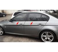 Baguettes de fenêtre en acier inoxydable chrome pour BMW Série 3, type E90, 2...