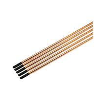 Baguettes de gougeage à l'arc à l'air au carbone, Électrodes de gougeage à l'arc en carbone revêtues cuivre, 4-12 mm, paquet 5(6mm)