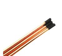 Baguettes de gougeage à l'arc à l'air au carbone, Électrodes de gougeage au carbone, cuivrées, lot 5, 4-12 mm(4mm)
