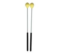 Baguettes de marimba 2 pièces Marimba maillets pilons accessoires de Percussion professionnels Glockenspiel carillon cloche Xylophone(Yellow)