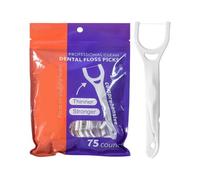 Baguettes de nettoyage portables multifonctions en Y | Lot de 75 cure-dents pour orthodontie buccale adultes hommes femmes journal orthodontique