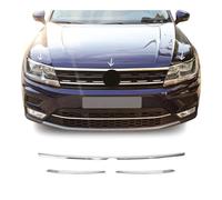 Baguettes de phares et grille avant pour VW Tiguan/Allspace 2016-2020 Pre-FL en acier