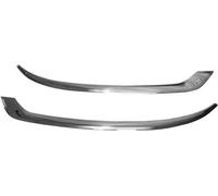 Baguettes de phares "mauvais œil" pour VW Caddy 2010-2015 en acier inoxydable, argent, 2 pièces