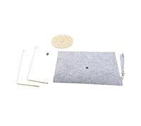 Baguettes de Radiesthésie Cuivre, Ensemble avec Planche de Divination et Sac en Feutre - Outil Polyvalent pour Détection de Trésors, Feng Shui et Divination