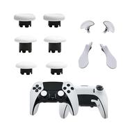 Baguettes de rechange 10 en 1 pour manette PS5 Dualsense Edge, manettes pour manette PS5 Dualsense Edge, joystick analogique pour manette PS5 Dualsense Edge (blanc)