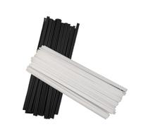 Baguettes de soudage en plastique noir/blanc 5 x 2,5 mm PP 200 mm de longueur for outils de réparation de pare-chocs de voiture, pistolet à air chaud(20pcs,PP-White 200mm)