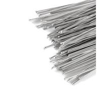Baguettes de soudure en aluminium 25/33/50 cm de diamètre 1,6 mm 2 mm, fil de soudure facile à fondre for le soudage de tuyaux en cuivre, aluminium et acier inoxydable, 50 pièces(1.6mm,50cm)