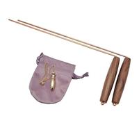 Baguettes de sourcier, 1 jeu de baguettes sourcier en cuivre à rotation douce avec manche en bois pour la sorcellerie aquatique, la chasse aux fantômes, la recherche d'objets, le paranormal, l