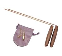 Baguettes de sourcier, 1 lot de baguettes sourcier en cuivre à rotation douce avec manche en bois pour la sorcellerie aquatique, la chasse aux fantômes, la recherche d'objets, le paranormal, l