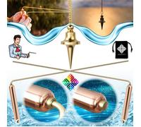 Baguettes de Sourcier DELUXE & Pendule Divinatoire de Radiesthésie TROUVIER : Pack de SOURCIER Professionnel [GARANTIE A VIE]