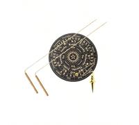 Baguettes de sourcier en cuivre pur et laiton, comprenant 1 baguette et 1 tapis de divination, utilisés pour suivre l'énergie spirituelle, la chasse aux fantômes, la recherche d'eau, la recherche d'or