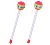 Baguettes de Tambour pour Enfants, 2 pièces, Baguettes Rondes en EVA pour sucettes pour Tout-Petits, Jouet d'instrument de Musique éducatif et