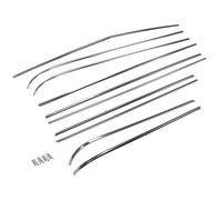 Baguettes de tour de caisse supérieur en aluminium poli pour BMW Série 02 E10 (03/1966-11/1975)