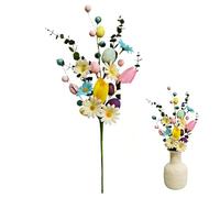 Baguettes Décoratives De Pâques | Décorations Sur Tiges Pour Le Printemps - Décorations de Baies en Forme d'Œufs de Pâques,pour l'Arrangement Floral, la Fête, le Vase, le Centre de Table et le Rassemb