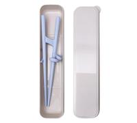 Baguettes D'entraînement - Vaisselle Pour Débutant En Silicone ABS, Guidage De La Position Des Doigts, Bâtonnets Alimentaires Assistés Par Stabilité, Étui De Rangement Compact | Soutien À La Restaur