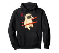 Baguettes drôles Carlin Mignon Illustration d'art Sweat à Capuche