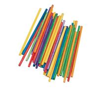 Baguettes En Bois À Bricoler, 4 Mm 60 Pces, Assorties