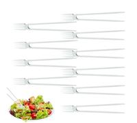 Baguettes Fourchettes - 21 Cm - 10 Pièces Faciles À Manger, Ustensiles Antidérapants Pour L'école, Baguettes De Cuisine Pour Voyages, Les , Les Repas De Bureau, Sushis, Fruits Japon