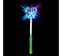 Baguettes lumineuses à LED en forme d'étoile, baguettes lumineuses de Noël, baguet-te magique, jouet rotatif, lumières LED clignotantes colorées, fête amusante et cadeau d'anniversaire, pour filles