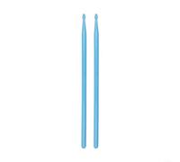 Baguettes lumineuses en nylon 5A qui brillent dans le noir avec effet fluorescent durable pour performance sur scène, adaptées pour les batteries de jazz et électroniques, bleu (bleu)