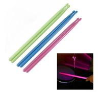 Baguettes lumineuses pour batterie jazz, électronique et muette, fabriquées avec une finition exquise (pour rose)