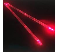 Baguettes lumineuses pour divertissement de nuit, actes de scène et démonstrations musicales avec construction solide (rouge)