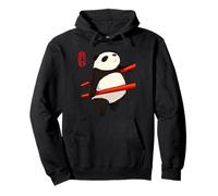 Baguettes Panda drôles - Illustration Artistique d'animal Mignon Sweat à Capuche