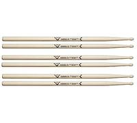 Baguettes Vater VSP37ACL - Série 7A Classics - Hickory - Pointe en bois - Lot de 3 paires