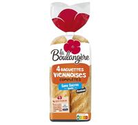 Baguettes viennoises completes fendues LA BOULANGERE, 340g