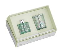 Bagutta Bougie composée de : parfum 50 ml, bâtons et bougie 70 g. Frangrance: floglie verte lavande. La référence est 2159-02 Ve.