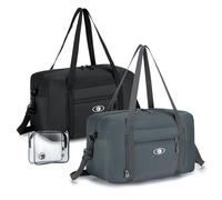 BAGZY 2X Sac 40x20x25 Ryanair Sac de Voyage Pliable 20L Sacs de Cabine Avion Cabas de Voyage Imperméable Bagage Cabine a Main Sacs de Sport pour Weekend Transport Femme Homme
