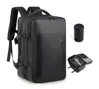 BAGZY 32L Sac a Dos sous Vide Voyage avec Pompe Sacs Airbag Sac a Dos Voyage Cabine Avion 45x30x20 Antivol Sacs pour Ordinateur Portable 17 Pouces pour Homme et Femme