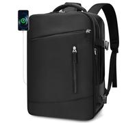 BAGZY Sac 40x30x15 Air France Anti-vol Bagage Cabine 30x40x15 cm KLM Transavia Imperméable Sacs a Dos Voyage Cabine Avion Sacs D'ordinateur 15.6 Pouces Port USB pour Sport Travail Homme Femme Noir