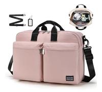 BAGZY Sac de Voyage 40x30x10 pour Air France Lufthansa British Airways Pliable Sac de Cabine Avion Bagage Cabine 20L Imperméable Sacs de Sport Sacs Weekend Femme Homme pour Travel Gym d'Hôpital Rose