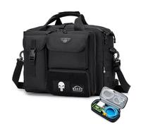 BAGZY Sacoche Homme Bandouliere Tactique Malette de Travail Homme Sac à Main Militaire Sac de Survie Sacs de Randonnée Sacs Business Oxford Attache Case Homme MOLLE Sacoche Ordinateur 17 Pouces